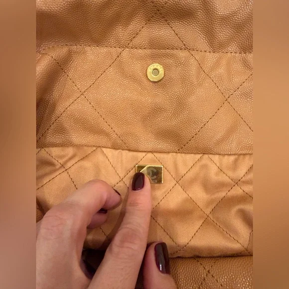 Chanel Soft Quilted Leather Tote – Camel with Gold Hardware - Picture 4 of 13